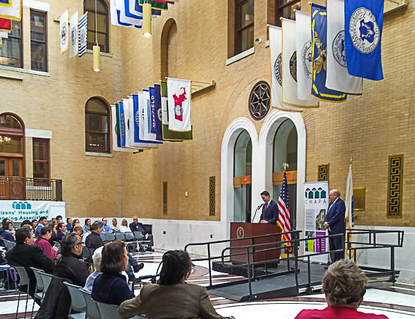 Senator Brendan Crighton Addresses CHAPA & Friends, Great Hall, State House