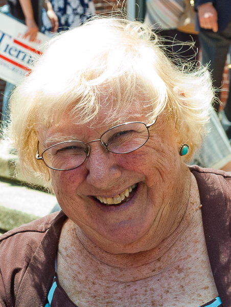 Mary Margaret Moore at a rally in 2012
