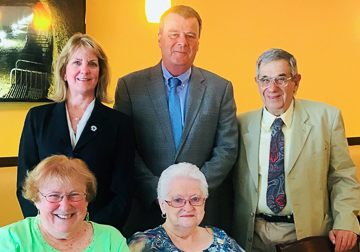 Senator Joan Lovely, Representative Tom Walsh, Jerry Halberstadt, Mary Margaret Moore, Susan Bonner